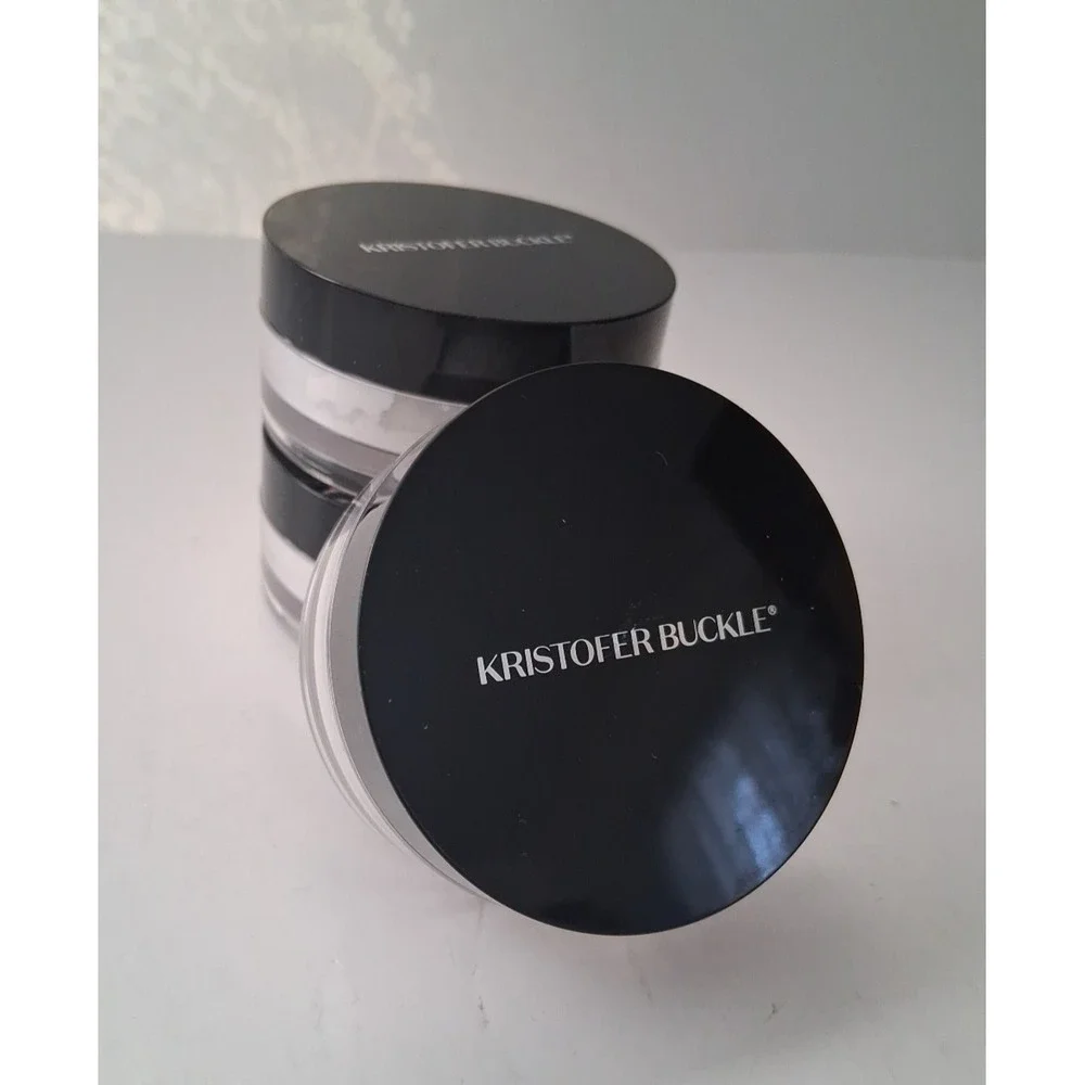 Lot of 3 Kristopher Buckle Translucent Loose Setting Powder 0.37 oz. New No Box